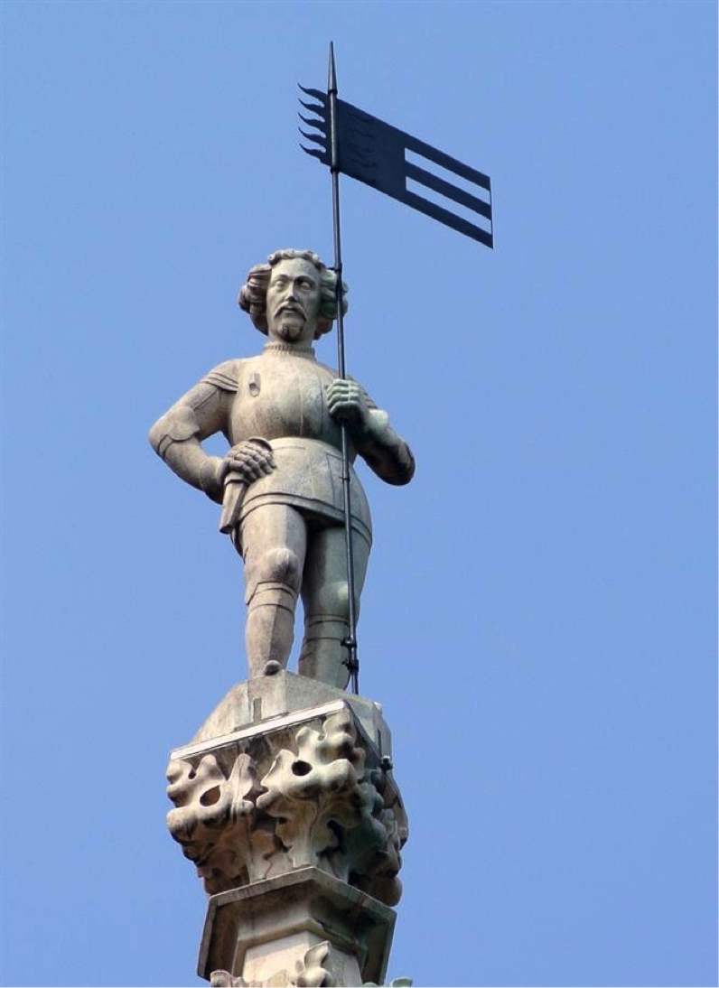 La prima guglia del Duomo
